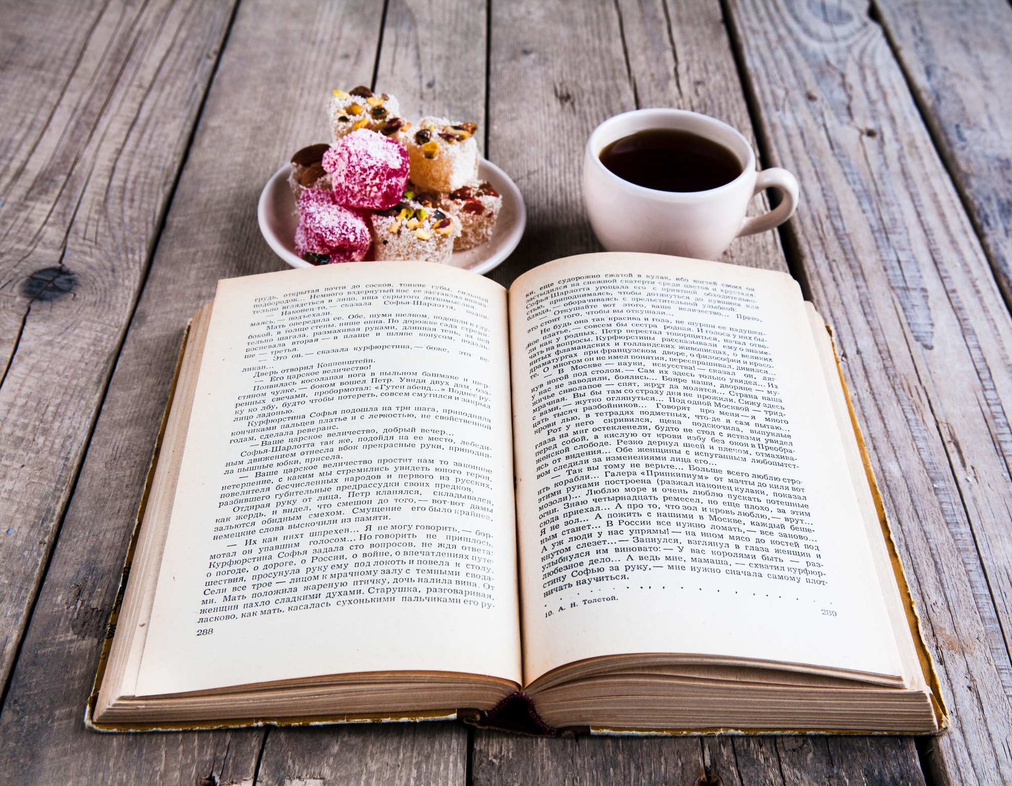 Turkish Delight and a cup of coffee while reading